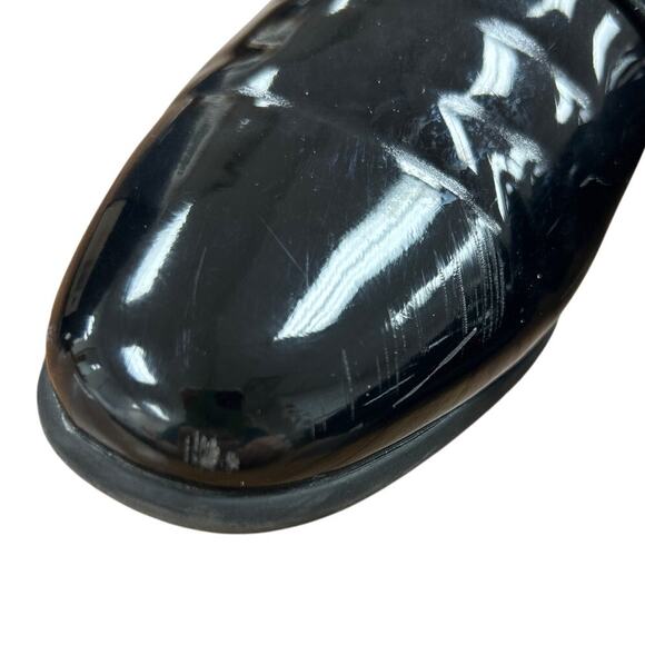 Bruno Marc Boys Size 6 Shiny Black Slip On Loafers Formal Low Heel Tuxedo Shoes - Picture 4 of 8